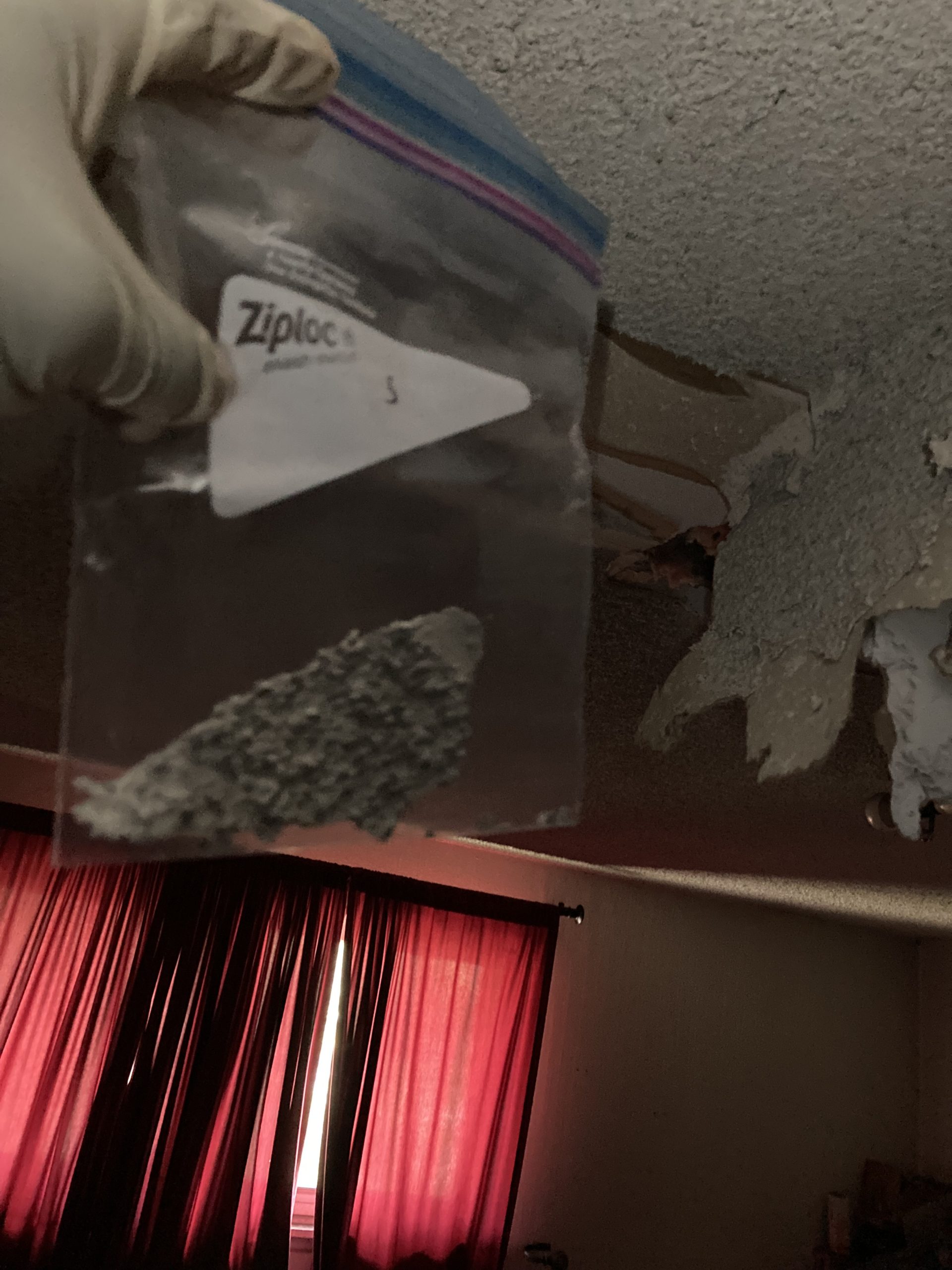 What happens if you remove the popcorn ceiling with asbestos